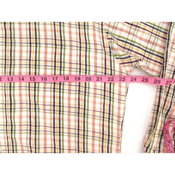 Vintage Burberry London Shirt Mens Large Pastel Plaid Button Up Prep Made in USA - Picture 10 of 16